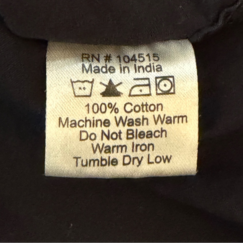 Paper Denim & Cloth Men L Black Shirt Button Down Long Sleeve Pearl Snap Western - Picture 9 of 9